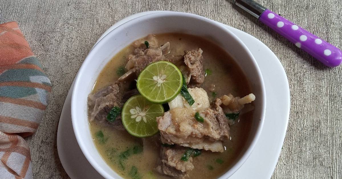 430 resep soto makasar daging sapi enak dan mudah Cookpad