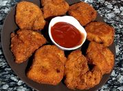 A picture of crispy chicken tenderloins