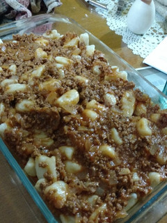 Una foto de Ñoquis con salsa bolognesa