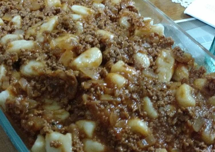 Ñoquis con salsa bolognesa