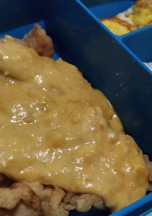 Foto resep Ayam saus telur asin (creamy)