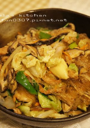沙茶炒冬粉 的食譜成品照片