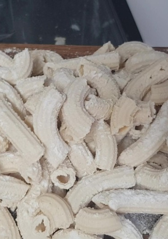 Una foto de Pasta casera al huevo para macarrones