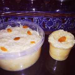 A picture of Puding roti kukus.