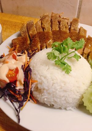 รูปของ ข้าวหมูอบนมสด By ครัวแม่ศรีเหลี่ยม