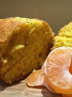 Una foto de Budín de mandarina con cáscara