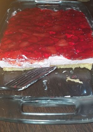 Una foto de Postre de frutilla