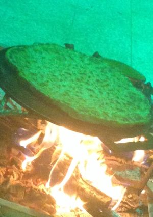 صورة لوصفة قرص بر على الصاج