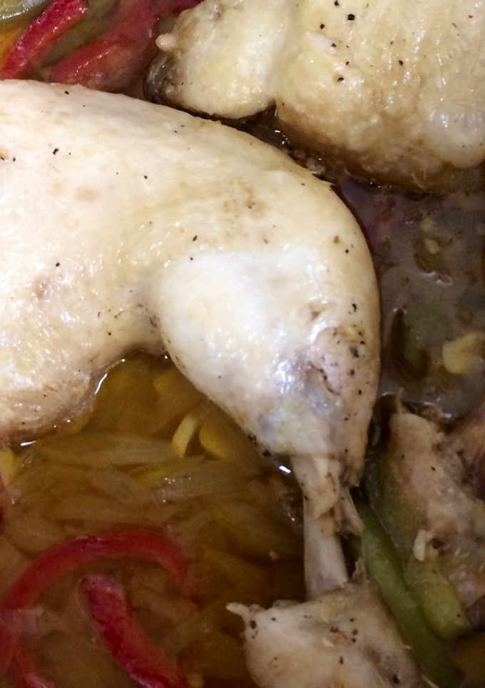 Una foto de Pollo a la cerveza