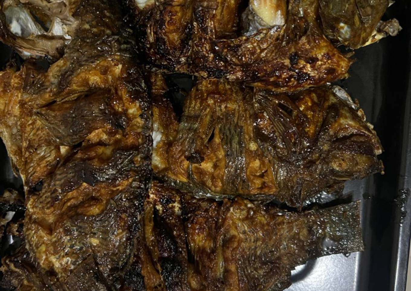 Ikan nila bakar manis gurih
