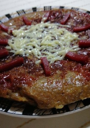 Una foto de Torta de banano sin horno