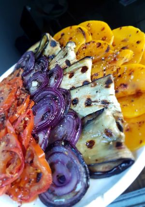 Una foto de Vegetales a la plancha
