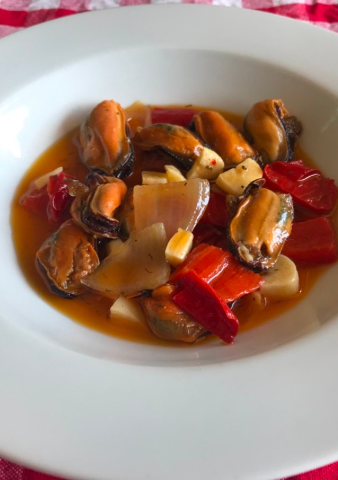 Una foto de Mejillones en escabeche