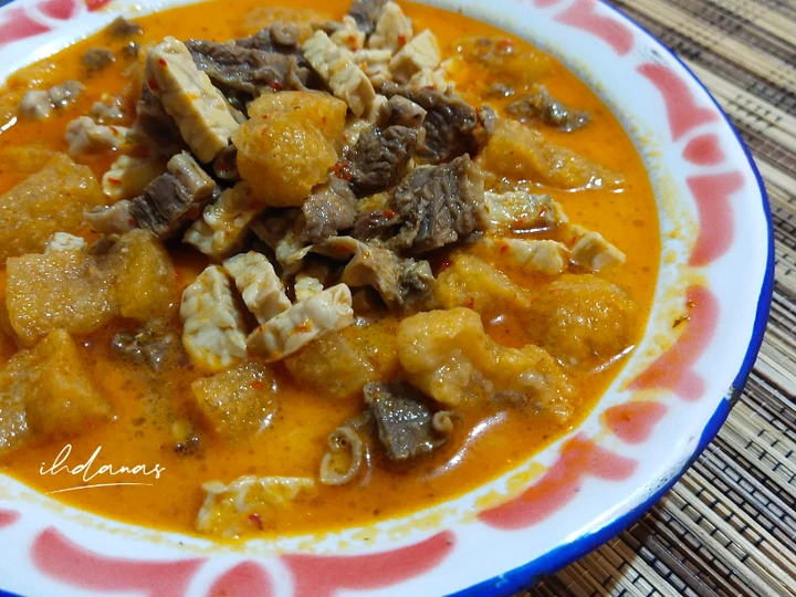 Cara Gampang Membikin Resep Jangan Krecek Tempe Daging Sapi yang  Bikin Ketagihan Anti Ribet, Mantap Sekali