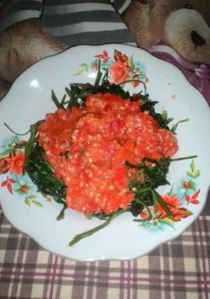 Foto resep Plecing kangkung seadanya