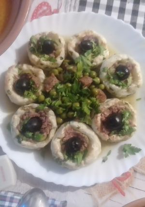 صورة لوصفة بطاطا على شكل ميني بيتزا