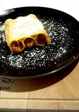 O poză a rețetei Canellonia cu carne tocată.