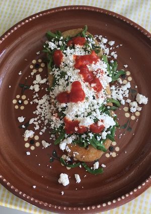 Una foto de Tlacoyos de papa