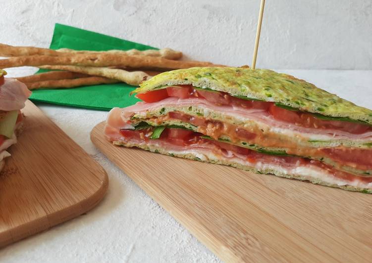 Frittata club sandwich