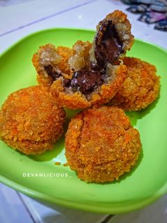 Foto resep Bola Pisang Coklat Lumer 🧆