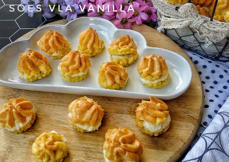 Resep Soes Vla Vanilla ala toko Merdeka Anti Gagal