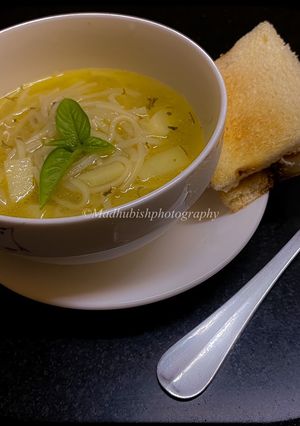 A picture of Vegetable Noodle Soup.