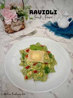 Foto resep Ravioli Saus Sawi