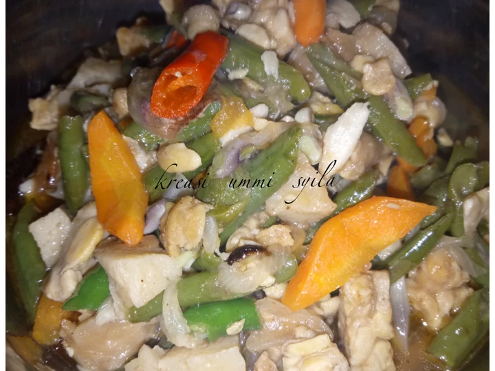 Cara Gampang Membikin Resep Tumisan campur (cangpanjang, tempe, wortel, &amp;amp; pentol ayam) yang  Bikin Ketagihan Anti Ribet, Mantap Sekali