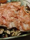 Bacalao con verduras y salsa de alcachofas