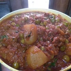 A picture of Aloo Matar..