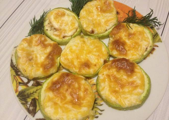 Кабачки с сыром - Пошаговый рецепт с фото. Вторые блюда. Блюда из овощей