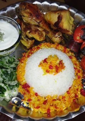 عکسی از دستور زرشک پلو با مرغ بریانی 😋