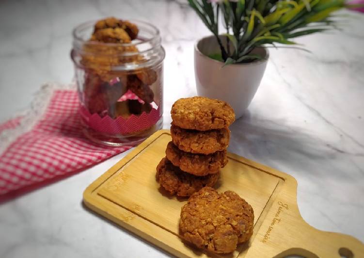 Langkah Mudah untuk Menyiapkan Oat Dates Ginger Cookies Anti Gagal