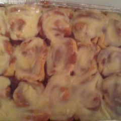 A picture of Raven's Cinnamon Rolls with Cream Cheese Icing.