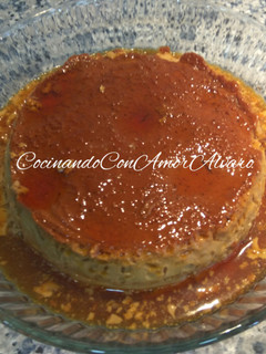 Una foto de Flan de café