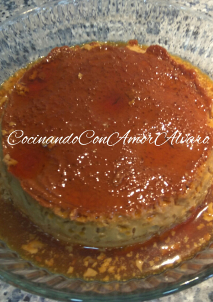 Una foto de Flan de café