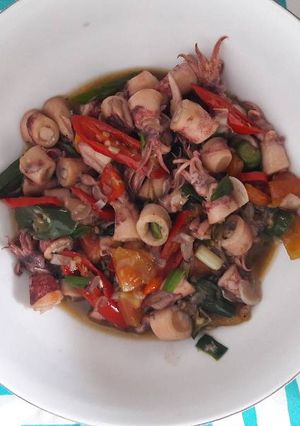 Foto resep Cumi rainbow
