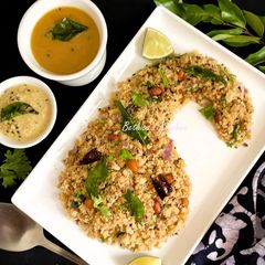 A picture of Oats Thatte Idli Upma.