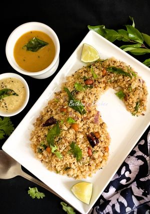 A picture of Oats Thatte Idli Upma.