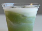 A picture of matcha latte