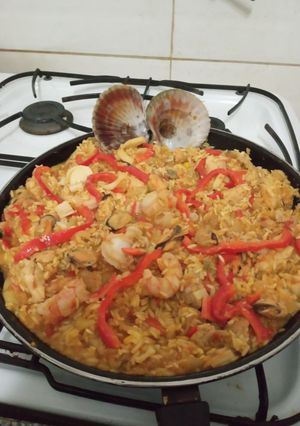 Una foto de Mi paella dominguera