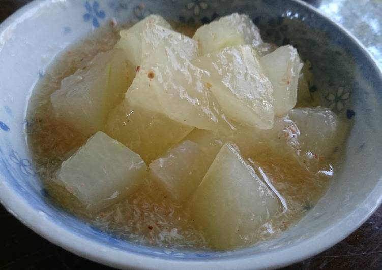 Wax gourd with crab starchy sauce