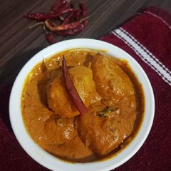 A picture of Kashmiri Aloo Dum.
