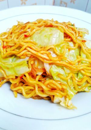 Foto resep Mie Goreng Tek-Tek Simple tanpa Telor