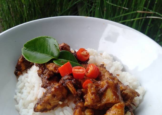 Rice Bowl Rendang Ayam