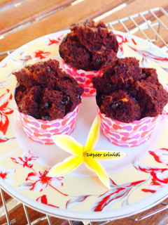 Foto resep Eggless choco banana cake