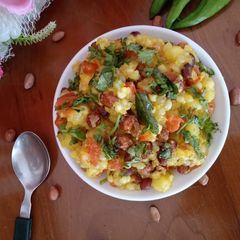 A picture of Sabudana khichdi.