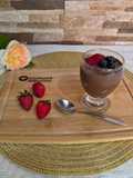 Crema de cacao y huevo duro