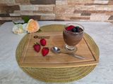 Crema de cacao y huevo duro