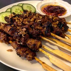 A picture of Sate Babi - Indonesian Pork Satay.